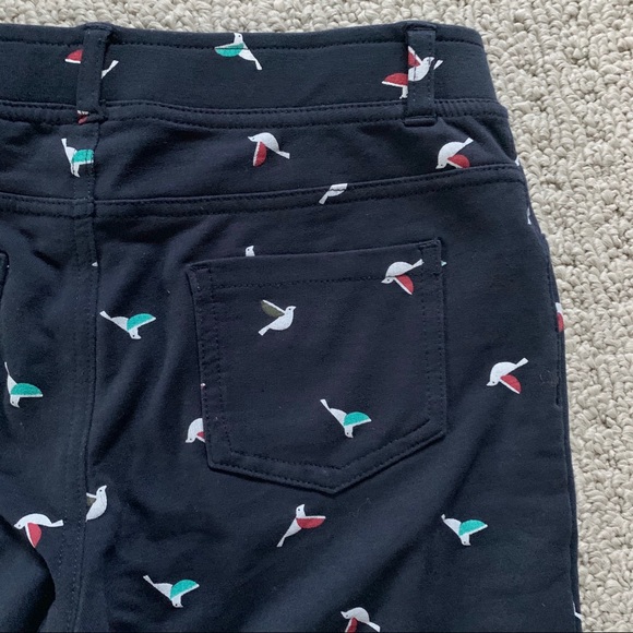 Joe Fresh Navy Blue Bird Print Jegging Pants - Picture 3 of 6